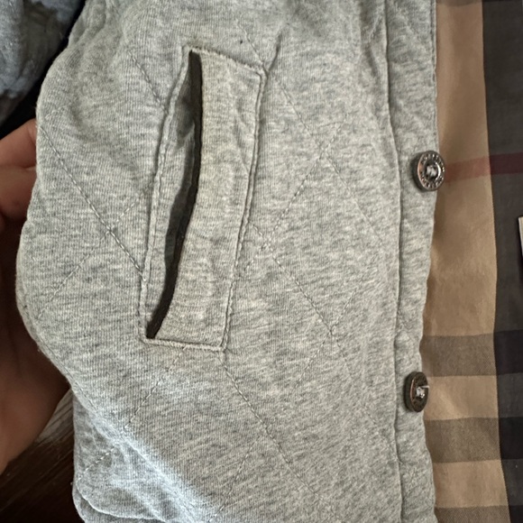 Gray Hooded Jacket with Plaid Lining - Picture 4 of 8